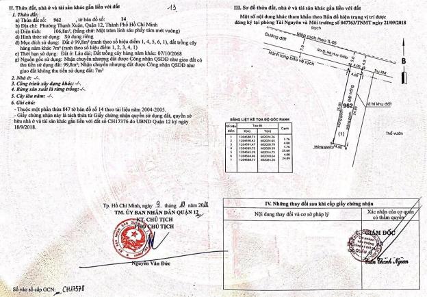 💥💥Bán gấp 5 lô đất lớn đường Hà Huy Giáp P. Thạnh Xuân Quận 12. 14692439