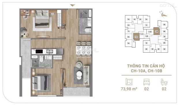 Chỉ từ 725tr sở hữu ngay căn 2PN 56,15m2 CC The Fibonan CK khủng 9% cho 20KH mua đợt 1 14704823