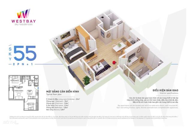Bán căn hộ 55m2 2 ngủ chung cư West Bay Ecopark - Đủ nội thất chỉn chu - Giá tốt 14709894
