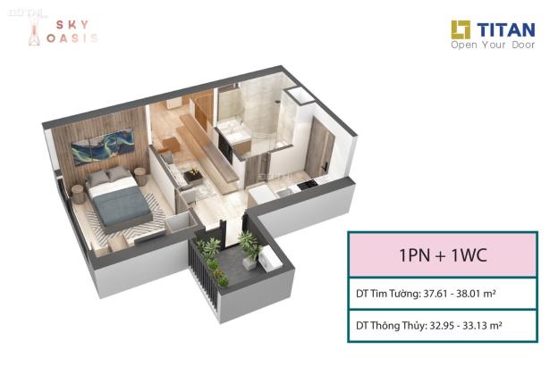 Cho thuê 1 ngủ - chung cư Skyoasis Ecopark - Ban công Đông Nam , view Đảo - Giá 5tr/tháng 14717073