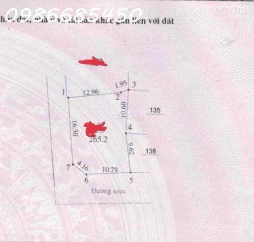 Bán đất tặng nhà, diện tích: 260m full thổ cư, lô góc. Giá 3 tỷ. Về Ngã Tư Sở 20 phút 14718558