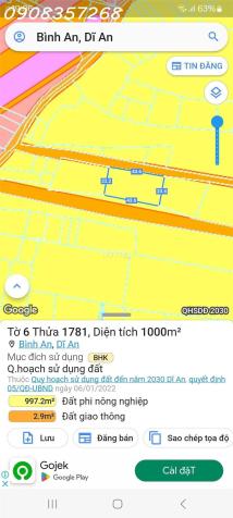 Chính chủ cần bán lô đất ngay cổng Depot Tân Cảng Tân Vạn khu vực núi Châu Thới P.Bình An Dĩ An 14719200
