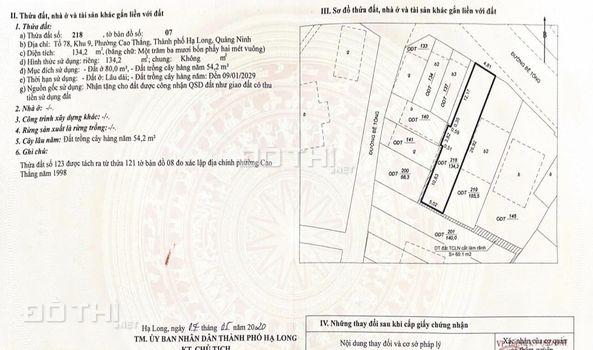 BÁN ĐẤT MẶT ĐƯỜNG TỪ BÃI MUỐI SANG KĐT ÔNG NHAN,P.CAO THẮNG. DT:134M2 !!! 14722224