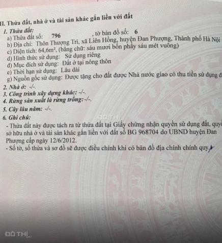 Bán lô đất sổ đỏ tại làng Thượng Trì, Liên Hồng - Giá bán nhanh. 14732861