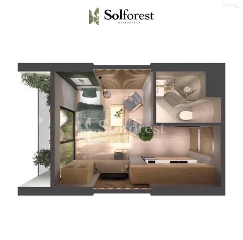 Bán căn hộ Studio giá tốt - Sẵn khách thuê - Tòa Solforest Ecopark - Giá chỉ 1 tỷ 310 14740226