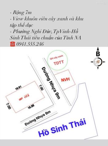 Bán đất Phường NGHI ĐỨC, TpVinh hướng Đông Bắc 14743186