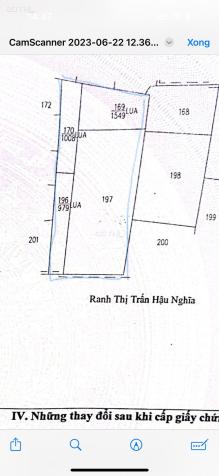 Cần bán 8500m2 đất lúa gồm 4 thửa vị trí ấp Gò Sao, xã Tân Phú, huyện Đức Hoà, tỉnh Long An. 14754305