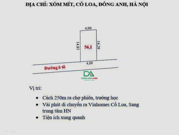 Bán đất tại xóm Mít Cổ Loa Đông Anh gần dự án Vin Cổ Loa chính chủ 14763826