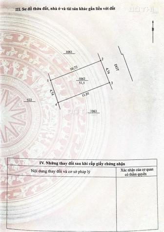 Bán ô đất 51.5m2, mặt tiền 4,74m, đường ô tô - Đông Tháp, Đan Phượng 14774152