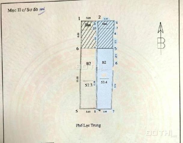 Bán nhà mặt phố LẠC TRUNG 111M ,MT 6,4m  +47 Tỷ ,2 mặt thoáng 14783871