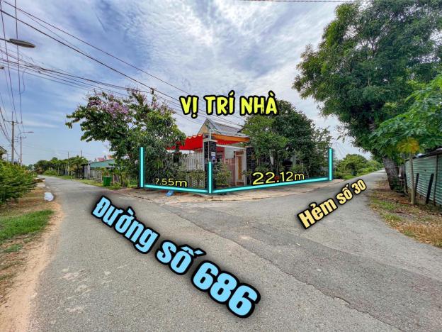 Bán Nhà mái thái đẹp góc 2 mt đường nhựa 686, xã Thái Mỹ. 14789739