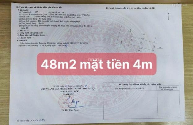 Bán lô đất dịch vụ Vân Canh diện tích 48m giá đầu tư 14795368