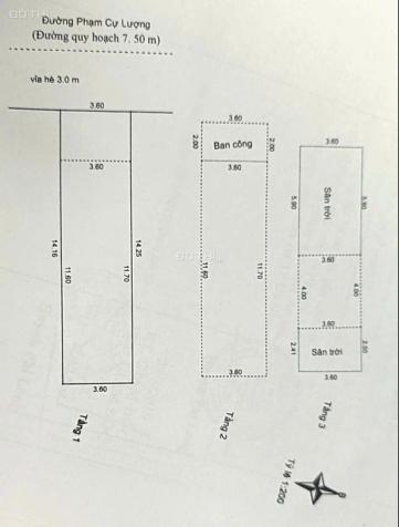 Hơn 6 tỷ Nhà mặt tiền Phạm Cự Lượng ở ngay và kinh doanh 14802772