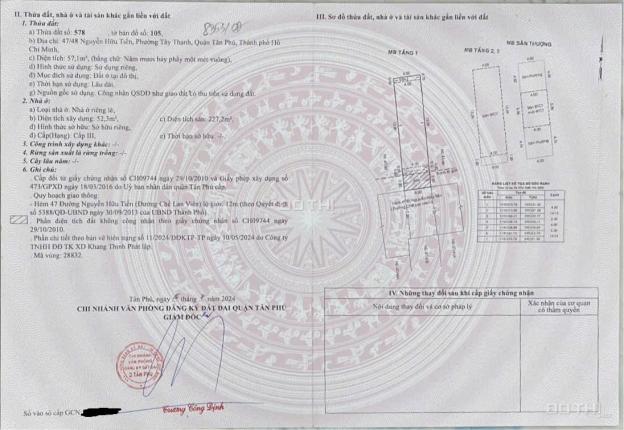 Chính chủ cần bán nhà 1 Trệt 2 Lầu 1 Sân Thượng 4x13 giá 7 Tỷ 2 14804673