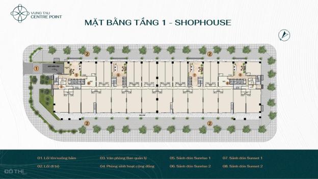 HOT SHOPHOUSE TẠI VUNG TAU CENTRE POINT, GIÁ 12,5 TỶ, 200M2, 3 TẦNG, MẶT TIỀN 16M 14807560