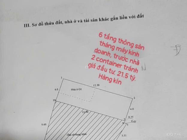 Chính chủ tôi cần bán gấp tòa nhà văn phòng 6 tầng thông san thang máy, Mặt phố Dương Khuê 14811013