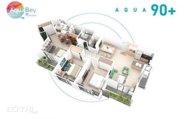 Bán căn hộ 3 ngủ - 99m2 sử dụng - View Golf , chung cư Aqua Bay Ecopark - Giá 5 tỷ ****** 14812043