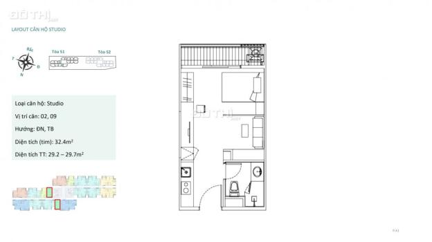 Bán căn hộ Studio , ban công Đông Nam - Chung cư Sky Oasis Ecopark - giá 1,850 bao sổ 14819214