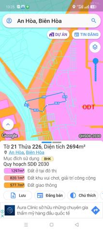 Bán đất tại Đường Hương lộ 2, Phường An Hòa, Biên Hòa, Đồng Nai diện tích 2700m2 giá 9.4 Tỷ 14822698