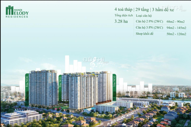 Quỹ căn giá tốt tại Hà Nội Melody Residences giá chỉ từ 59tr/m2, Bằng Liệt, Hoàng Mai 14825486