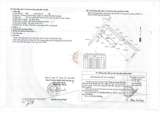 Bán đất 5x25 - giá gốc + chính chủ - An Phú Đông, giáp Gò Vấp + Bình Thạnh, gần sông SG 14838055