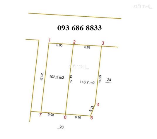 Hà Nội 102.3m2 sổ đỏ chính chủ về tay 2 tỷ 608 triệu 14842709