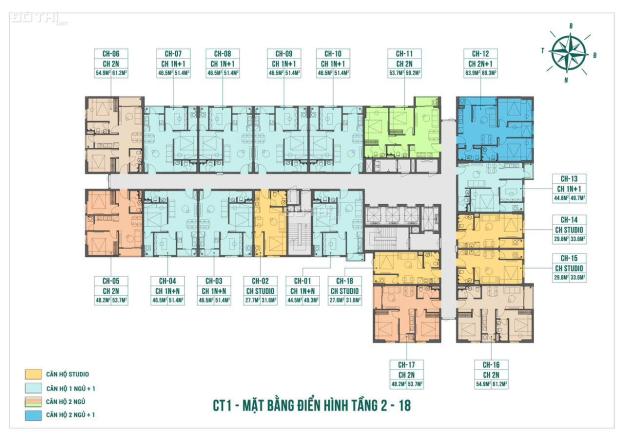 Bán Nhà Ở Xã Hội Quang Châu ( Vaga Home ) Studio 40m2, 1N+ Và 2 Ngủ 63m2. 14843642