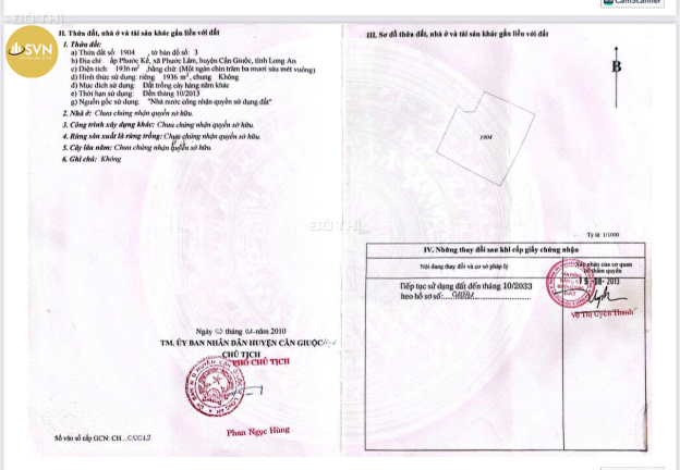 Bán đất tại Xã Phước Lâm, Cần Giuộc, Long An diện tích 878m2 giá 2.6 Tỷ 14844546