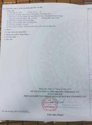 Bán đất tại Xã Sông Trầu, Trảng Bom, Đồng Nai diện tích 133m2 giá 800 Triệu 14855572