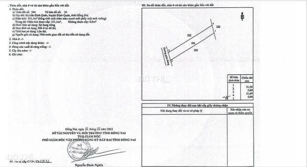 Bán đất tại Đường Quốc Lộ 20, Xã Định Quán, Định Quán, Đồng Nai diện tích 151m2 giá 1 Tỷ 14856566