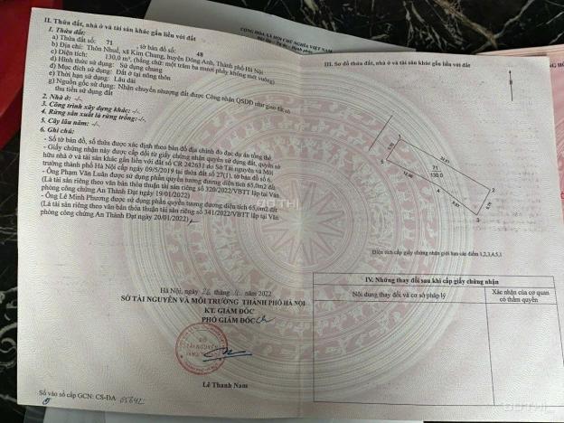 KHÔNG ĐÂU RẺ HƠN 130M2 THÔN NHUẾ XÃ KIM CHUNG ĐÔNG ANH LH 0987785686 14864842