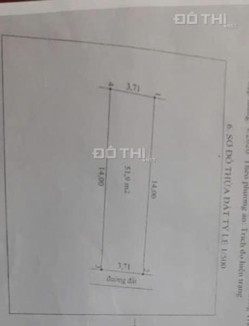 Bán đất Trần Phú - Hoàng Mai, ngõ ô tô tránh nhau, 52m2 850 triệu 14867301