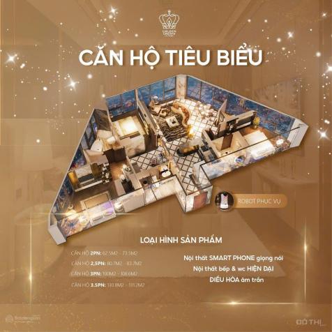 Bán căn hộ chung cư Golden Crown Hải Phòng, giá siêu hời 65 triệu / m2, 81m2 14882004