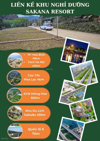 CHỈ HƠN 700 TRIỆU – SỞ HỮU NGAY LÔ ĐẤT FULL THỔ CƯ CẠNH SAKANA RESORT – KỲ SƠN TP. HÒA BÌNH! 14889111