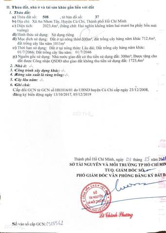 Bán đất tại Đường Gốc Rưng, Xã An Nhơn Tây, Củ Chi, Hồ Chí Minh diện tích 2024m2 giá 7.2 Tỷ 14899405