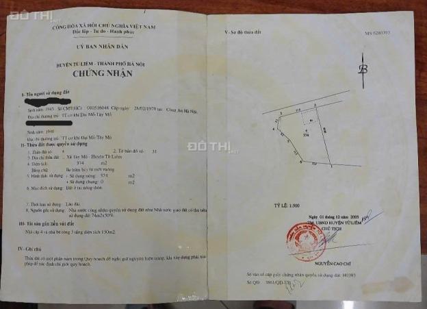 Bán gấp đất thổ cư, sổ đỏ chính chủ (1 chủ) tại Nhuệ Giang, Tây Mỗ, Nam Từ Liêm, Hà Nội 14901897