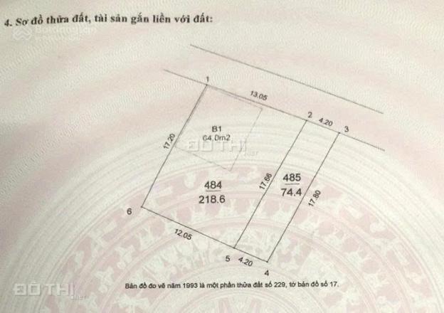 Bán đất tại Phố Hồng Tiến, Phường Bồ Đề, Long Biên, Hà Nội diện tích 75m2 giá 18.1 Tỷ 14925467