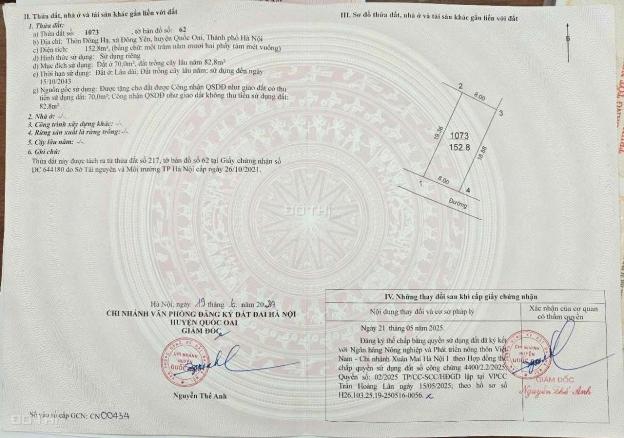 Bán mảnh đất đẹp tại Xã Phú Cát - Hà Nội ! 14925833