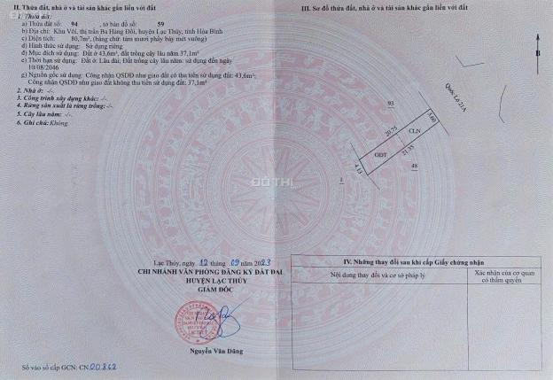 ĐẦU TƯ SINH LỜI – LÔ ĐẤT MẶT PHỐ QUỐC LỘ 21 – TT. BA HÀNG ĐỒI 14928522