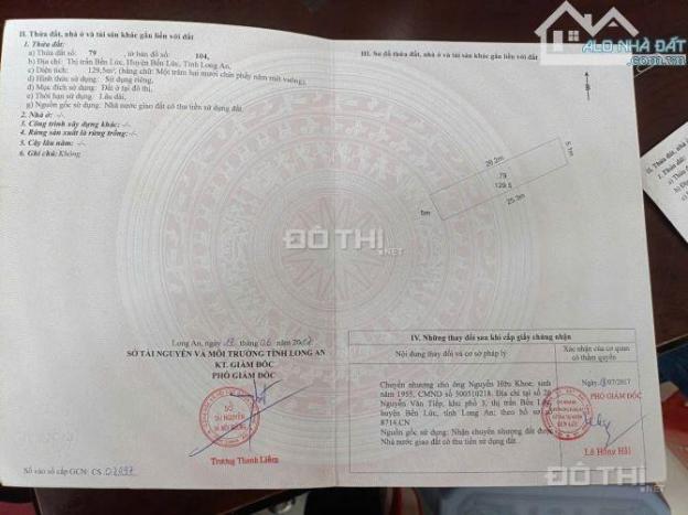 BÁN GẤP 2 LÔ ĐẤT TRUNG TÂM THỊ TRẤN BẾN LỨC – VỊ TRÍ VÀNG, GIÁ TỐT CHỈ 11 TỶ (2 LÔ) 14932739