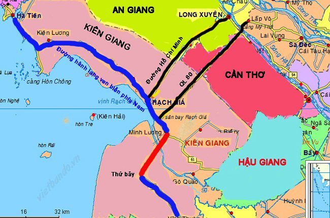Kiên Giang: 4.200 tỷ đồng xây dựng 65 km đường Hồ Chí Minh
