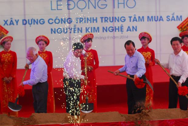 Tập đoàn Nguyễn Kim khởi công xây dựng trung tâm mua sắm tại Nghệ An